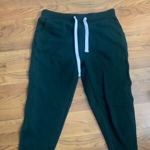Reflex Dark Green Joggers with White Drawstring